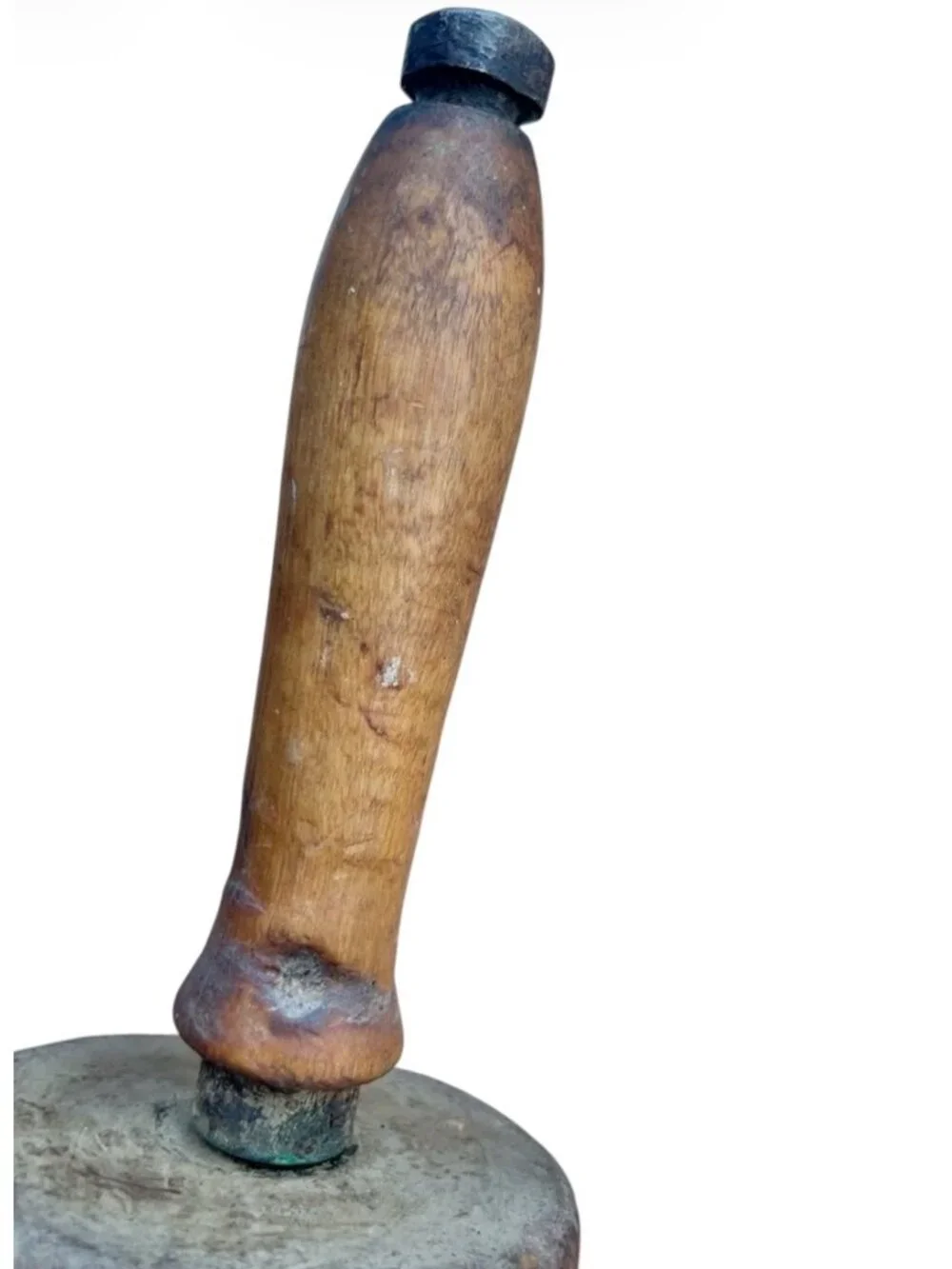 Antique Hardwood Rolling Pin Raised U 30